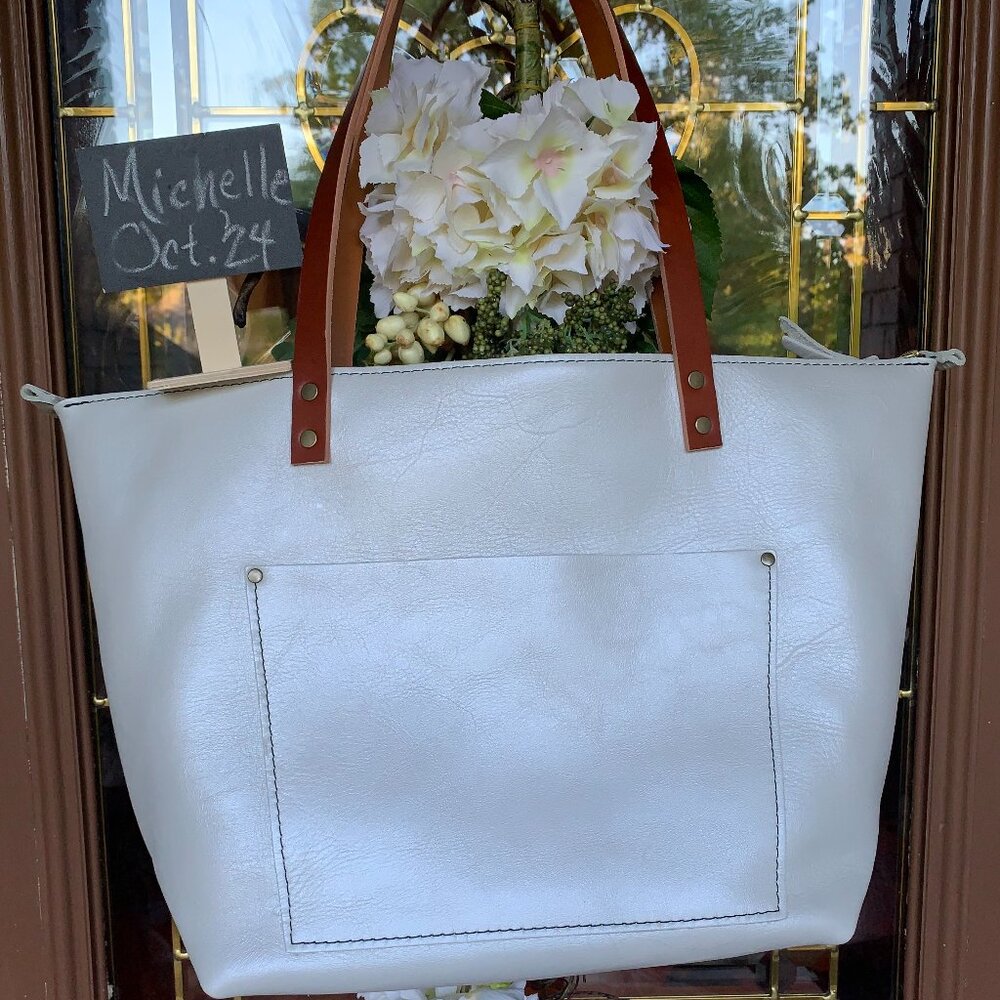 PLG Unicorn! Large, Zippered Pearl Tote